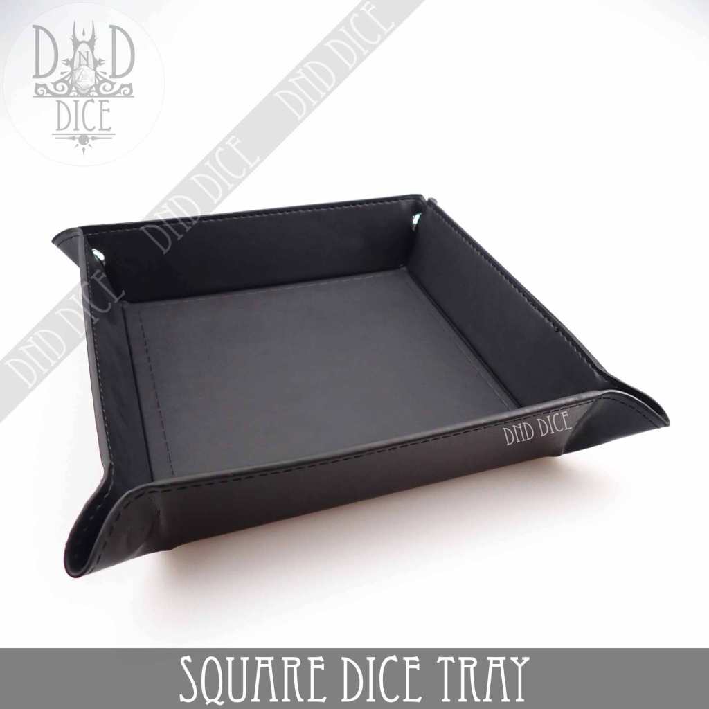 Square Dice Tray: Black