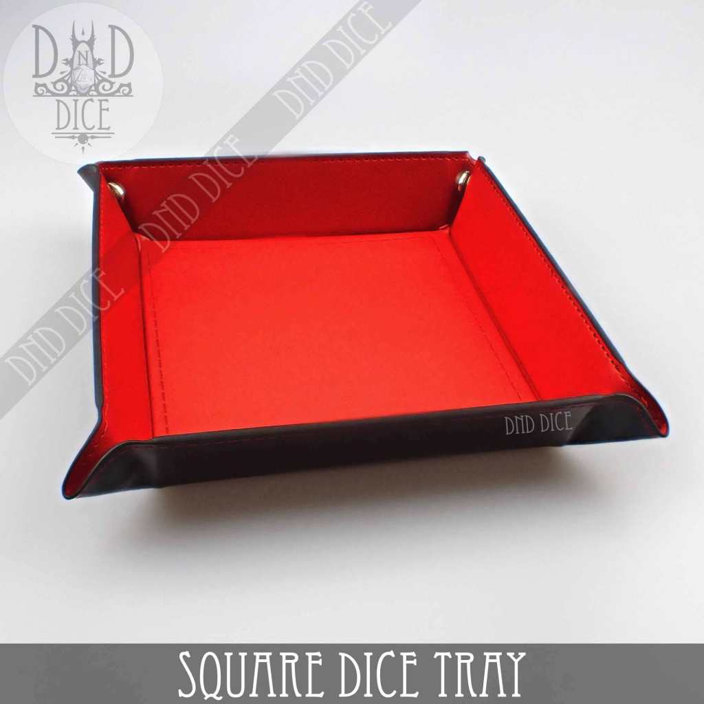 Square Dice Tray: Red