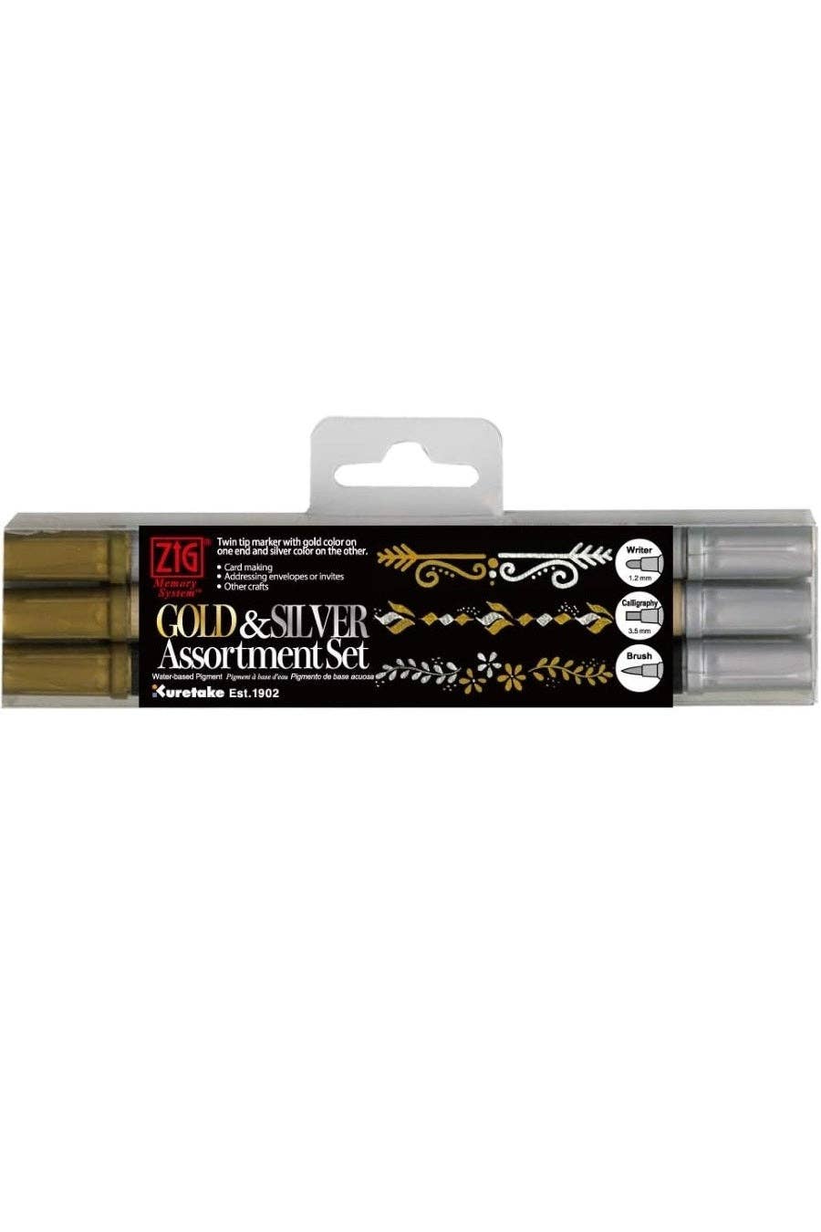 Kuretake Gold and Silver Assortment Set